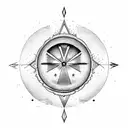 All Seeing Eye, clock, sunshine sleeve tattoo design idea