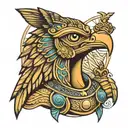 Horus tattoo design idea