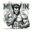 wolverine X men tattoo design idea