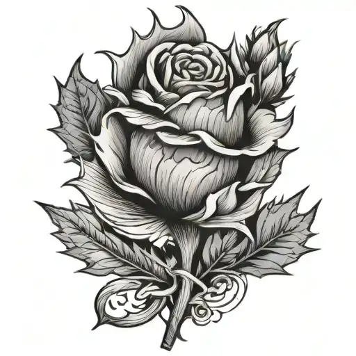 heather thistle Scottish knot feminine tattoo design idea