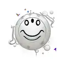 smiley tattoo design idea