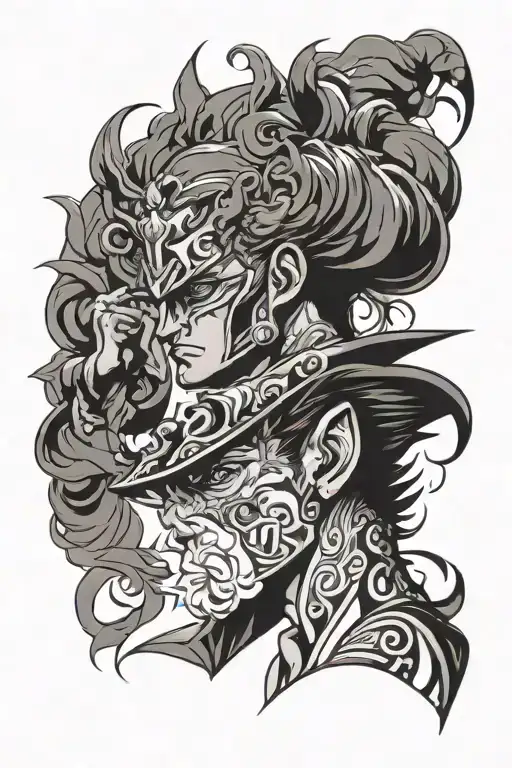 jojo bizarre adventure tattoo design idea