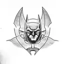 Batman y robin en el brazo tattoo design idea
