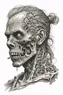 zombie apocalypse tattoo design idea