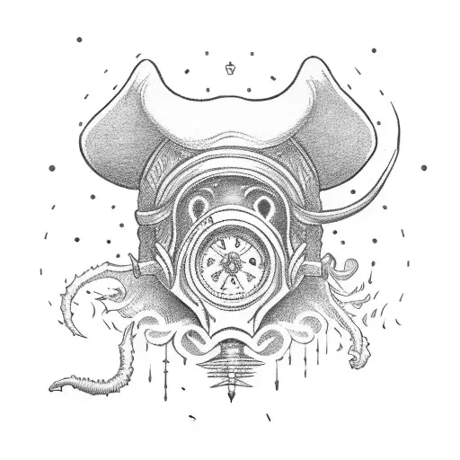 the fool plague doctor tattoo design idea