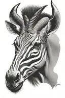 oryx head namibia  tattoo design idea
