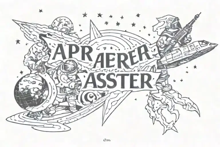 per aspera ad astra tattoo design idea