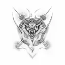 Dodge challenger tattoo design idea