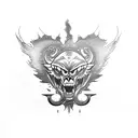 Dodge challenger 1970 tattoo design idea