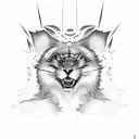 Dodge challenger car tattoo design idea