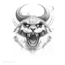 Dodge challenger car tattoo design idea