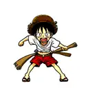 Kid luffy tattoo design idea