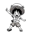 Kid luffy tattoo design idea
