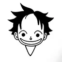 Kid luffy tattoo design idea