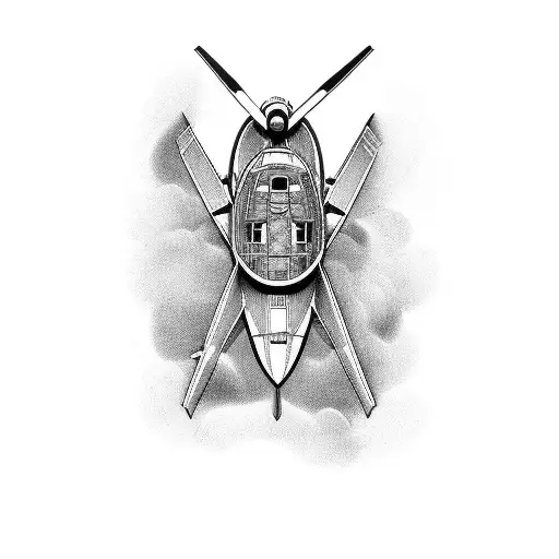 airplane, bus, boat tattoo design idea