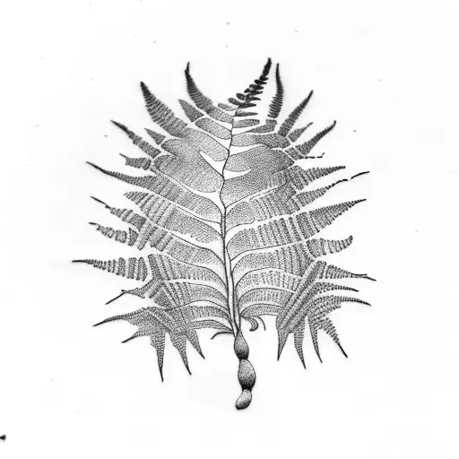 Fern Tree tattoo design idea
