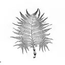 Fern Tree tattoo design idea