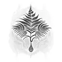Fern Tree tattoo design idea