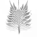 Fern Tree tattoo design idea