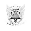 polynesian eagle tattoo design idea