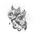 Couple tattoo with creative design can use name i.e. Parminder and Runeet cleverly in it and emotion will be love tattoo design idea