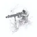 Grim Reaper Sniper tattoo design idea