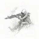 Grim Reaper Sniper tattoo design idea