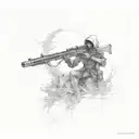 Grim Reaper Sniper tattoo design idea