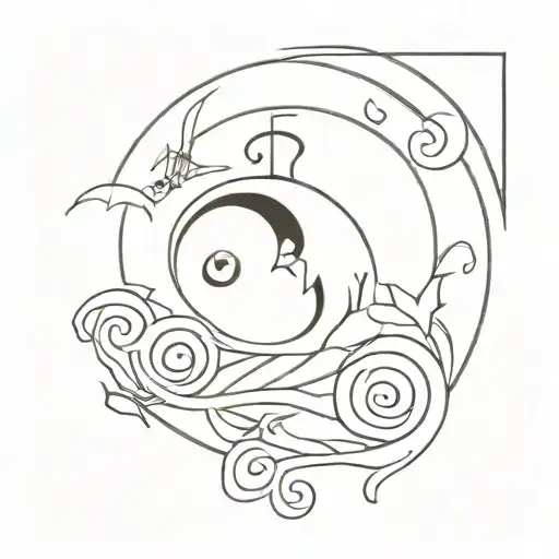 nightmare before Christmas  zero  tattoo design idea