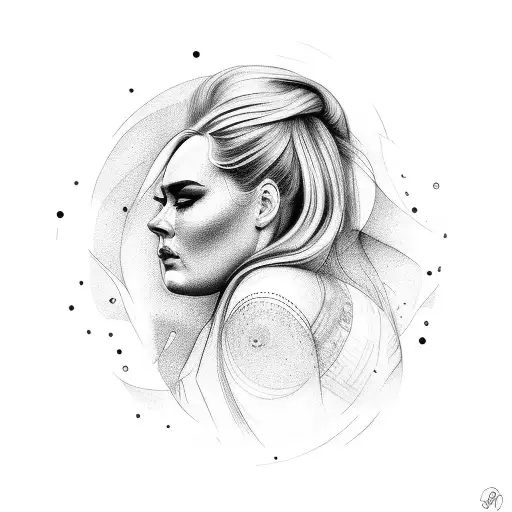 adele tattoo design idea