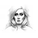 adele tattoo design idea