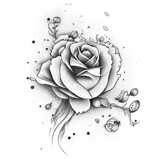 ephesians 5:2 with marigold flower  tattoo design idea