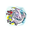 Dragon battle royal tattoo design idea