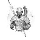 man in the arena tattoo design idea