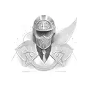 man in the arena tattoo design idea