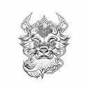 Foo Dog tattoo design idea