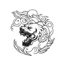 Foo Dog tattoo design idea