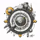 Interstellar morse code Stay tattoo design idea