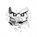 minecraft with ninja tattoo design idea