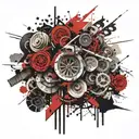 patience persistance perseverance intertwined tattoo design idea