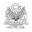 con el nombre de Luis Alfredo unas alas y la fecha de 02/12/23  tattoo design idea