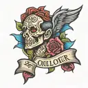 Word tattoo design idea