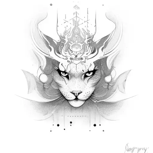 name Roynerey red ink cursive writing tattoo design idea