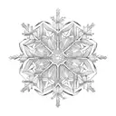 Snowflake  tattoo design idea