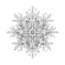 Snowflake  tattoo design idea