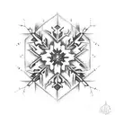 Snowflake  tattoo design idea