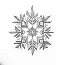 Snowflake  tattoo design idea