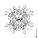 Snowflake  tattoo design idea