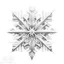 Snowflake  tattoo design idea