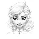 Elsa  tattoo design idea